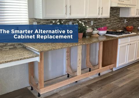 Cabinet Restoration. on-site cabinet repair. 