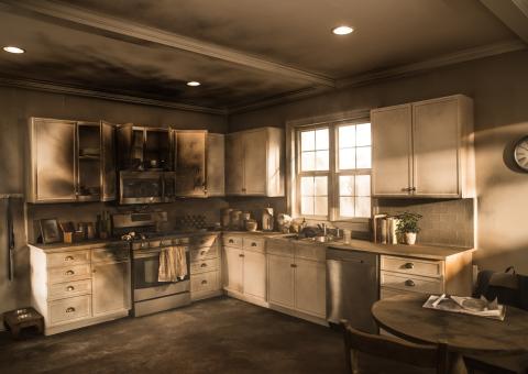 Fire Damage Kitchen